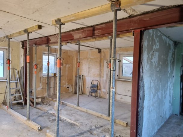 Eisenträger anbringen